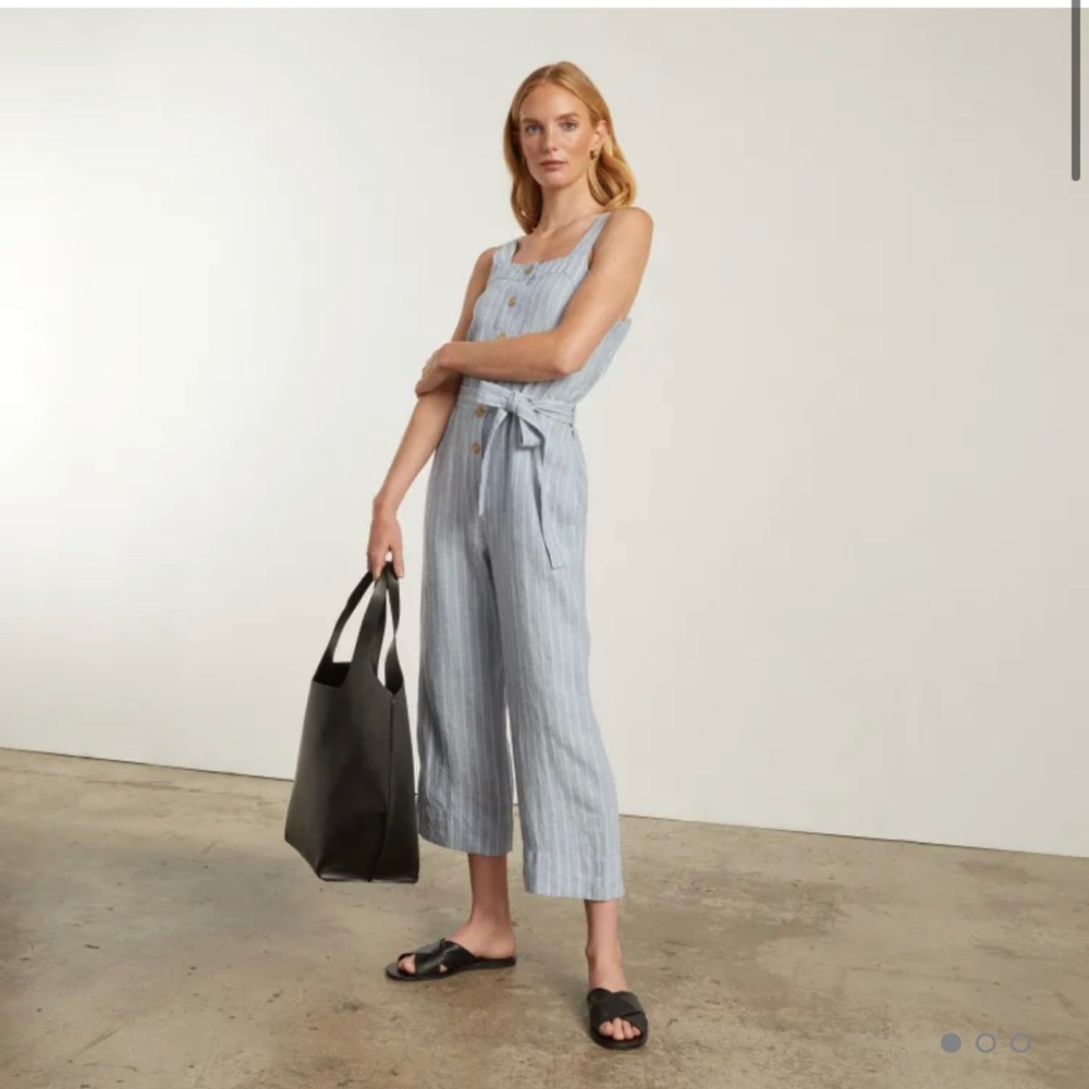 Everlane Linen Picnic Jumpsuit